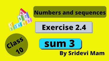 TN class 10 maths ch 2 Numbers and sequences ex 2.4 sum 3, 10th std tamil full book syllabus