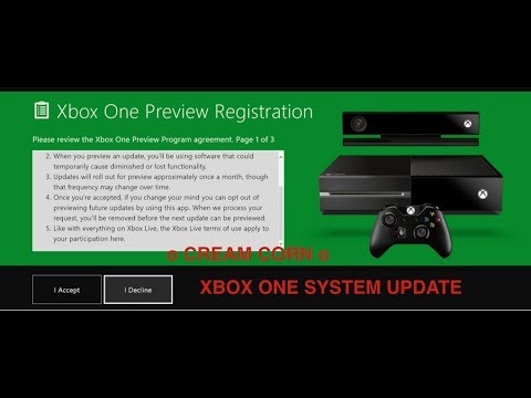 Xbox One Preview Registration (System Updates)