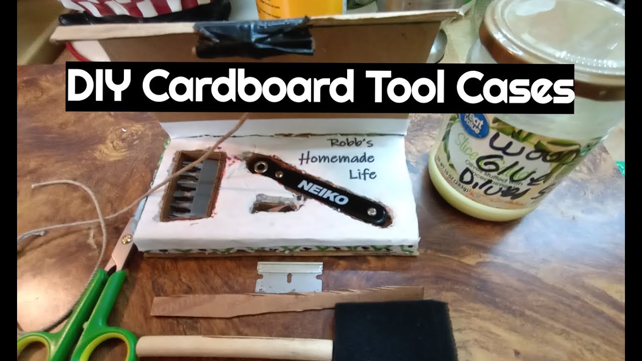 kinda cool DIY Tool Case from Amazon cardboard boxes - YouTube