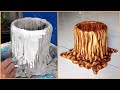 Beautiful Unique Wooden Pot Made of Bucket, Thin Fabric, and Cement | Creative Cement Idea