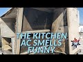 THE KITCHEN AC SMELLS FUNNY