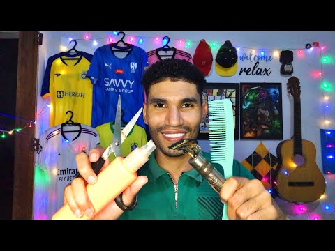 ASMR - CORTANDO SEU CABELO PELA PRIMEIRA VEZ EM 2025