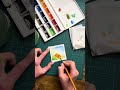 watercolor camping scene, step by step 🎨⛺️