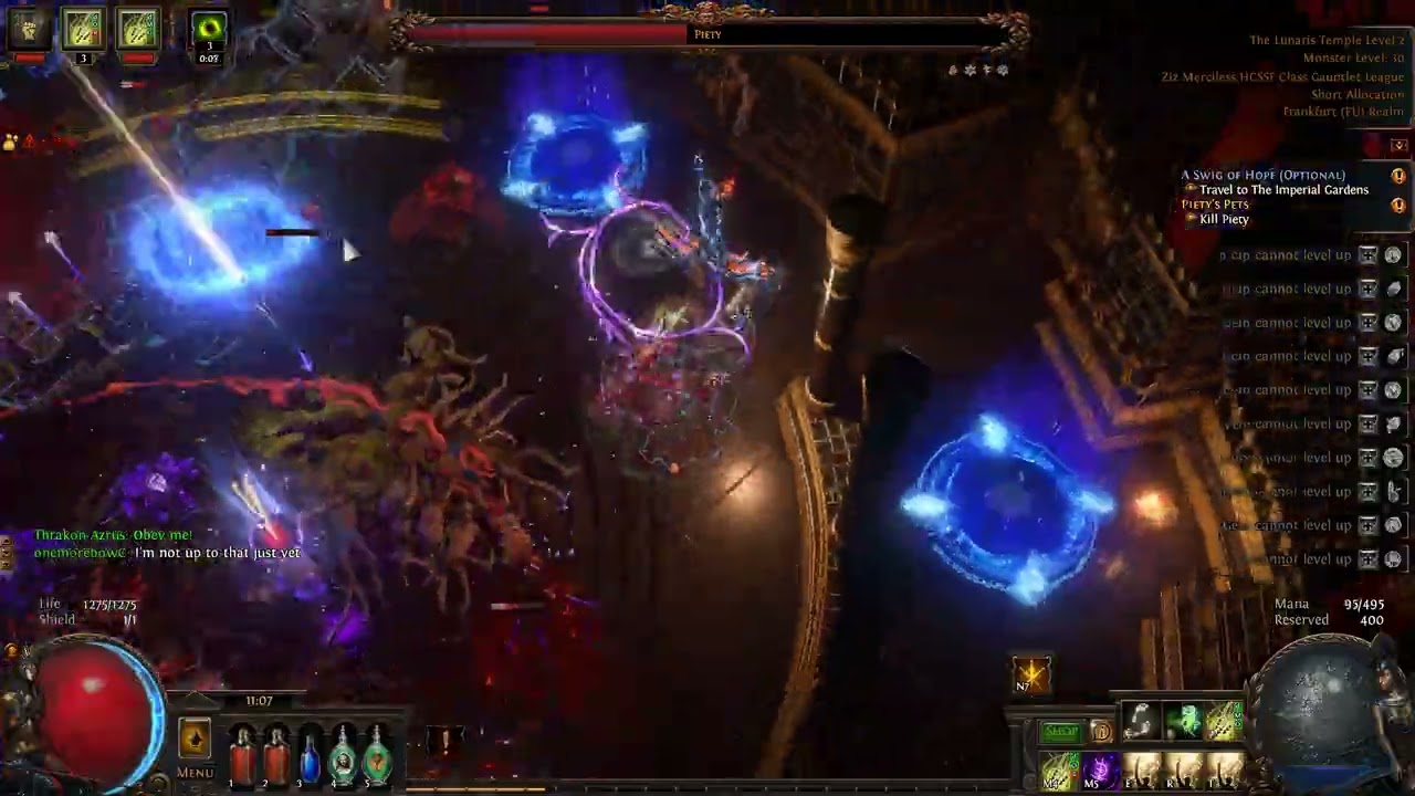 POE 3.26 - Ziz Merciless HCSSF Class Gauntlet League - ACT3 - Piety