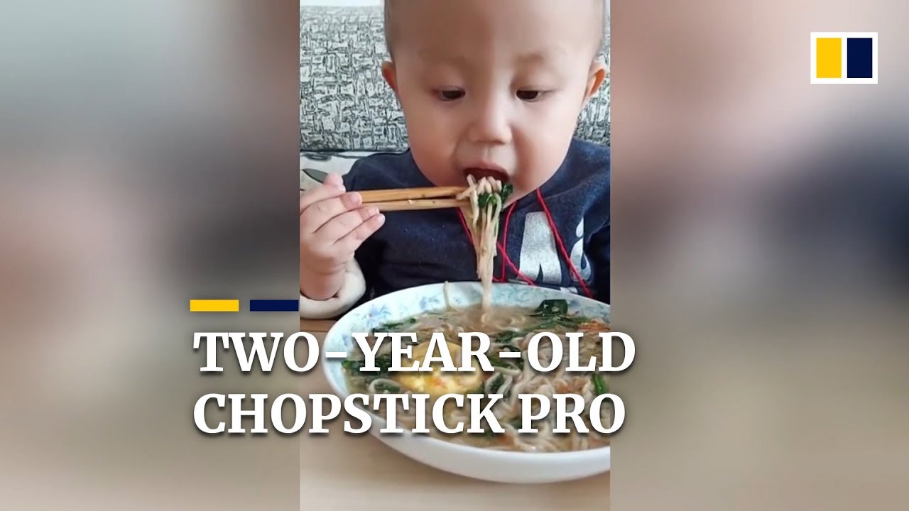 Two year old chopstick pros sad story in China