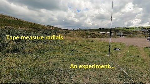 Tape Measure Radials; an experiment
