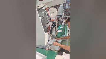 Rigid box ribbon inserting and pasting machine, slipcase ribbon pasting machine. #machine #rigid box