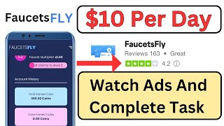 faucetsfly earn money | get paid to watch ads | faucetpay earning site 2024