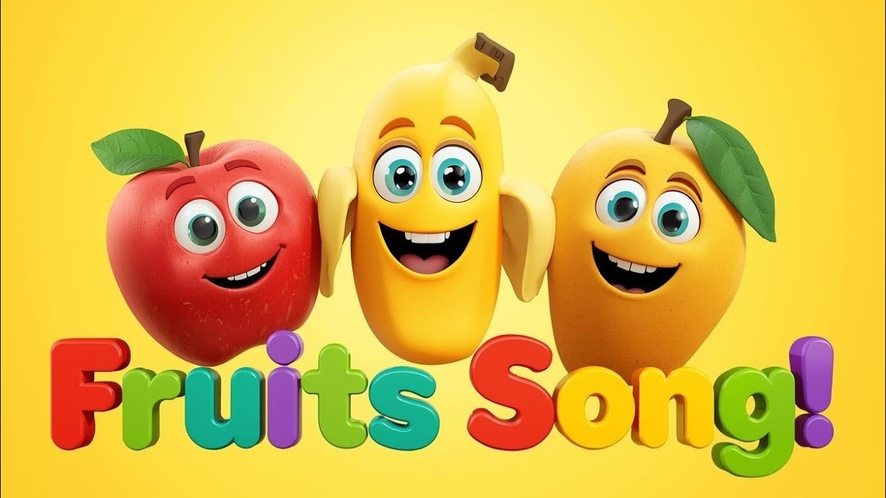 “Fruits Song for Kids | Learn Colors and Names of Fruits | Nursery ...