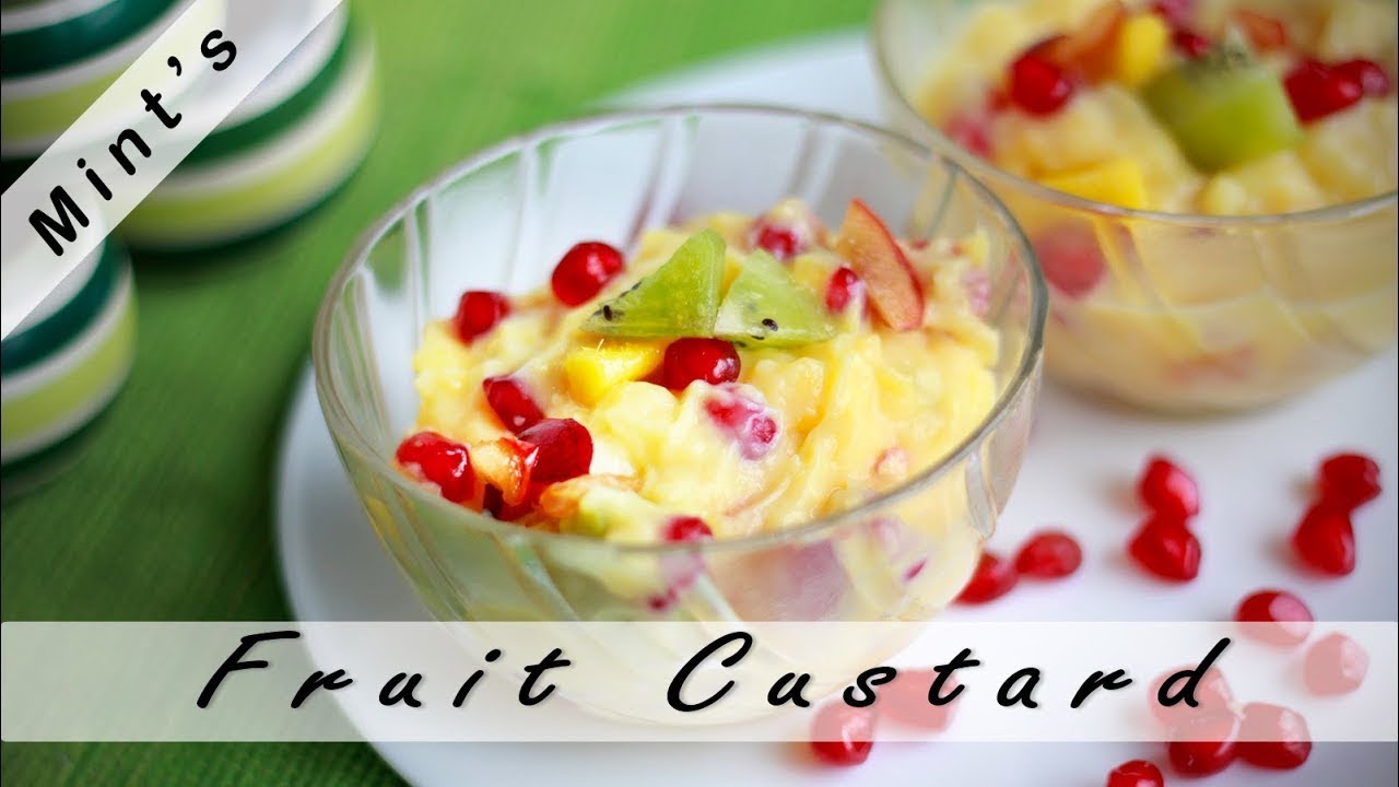 Custard Fruit Salad Recipe | Fruit Salad Recipe in Hindi - Dessert Recipes | MintsRecipes
