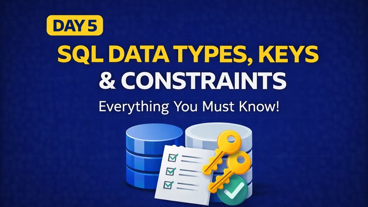 SQL Data Types, Keys & Constraints – Everything You Must Know! Day 5 ...