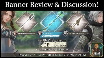 [FF7: Ever Crisis] Aerith’s & Sephiroth’s NieR Collaboration Banner Review & Discussion! 