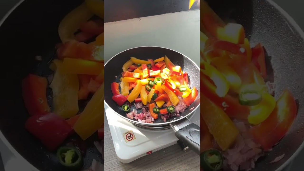 آخر مقطع صورته قبل رمضان | مكرونة الفلفل الرومي بالتونة 