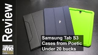Samsung Galaxy Tab S3 Cases from Poetic all under 20 bucks