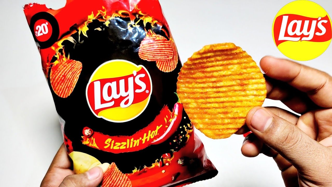 Lay's Sizzlin' Hot🔥Potato Chips Ingredients/Recipe, Taste, Price