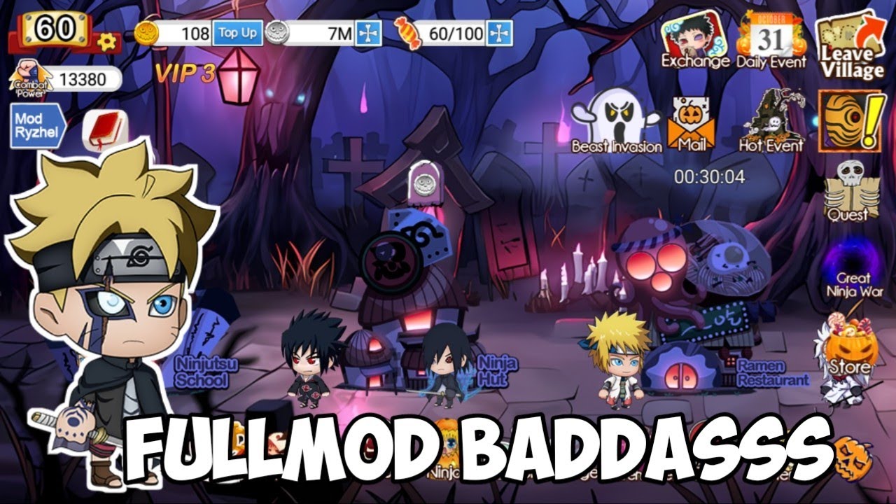 Ninja Heroes New Era Mod Apk Terbaru 2022 - Halloween Theme - YouTube