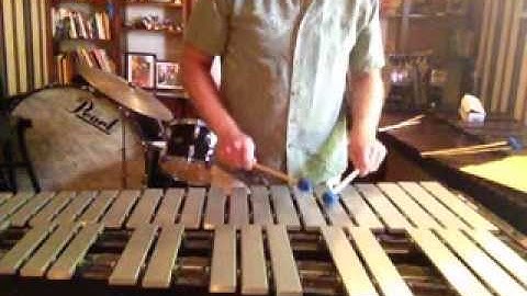 How do you dampen notes on the vibraphone with your mallets? Non playing mallet