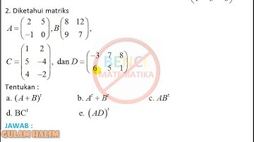Matriks transpose contoh 1