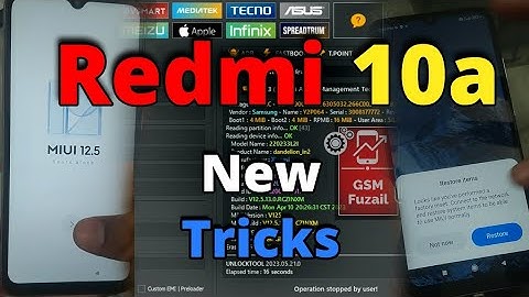 Redmi 10a FRP Unlock with Unlock tool 1 click done latest miui version GSM Fuzail