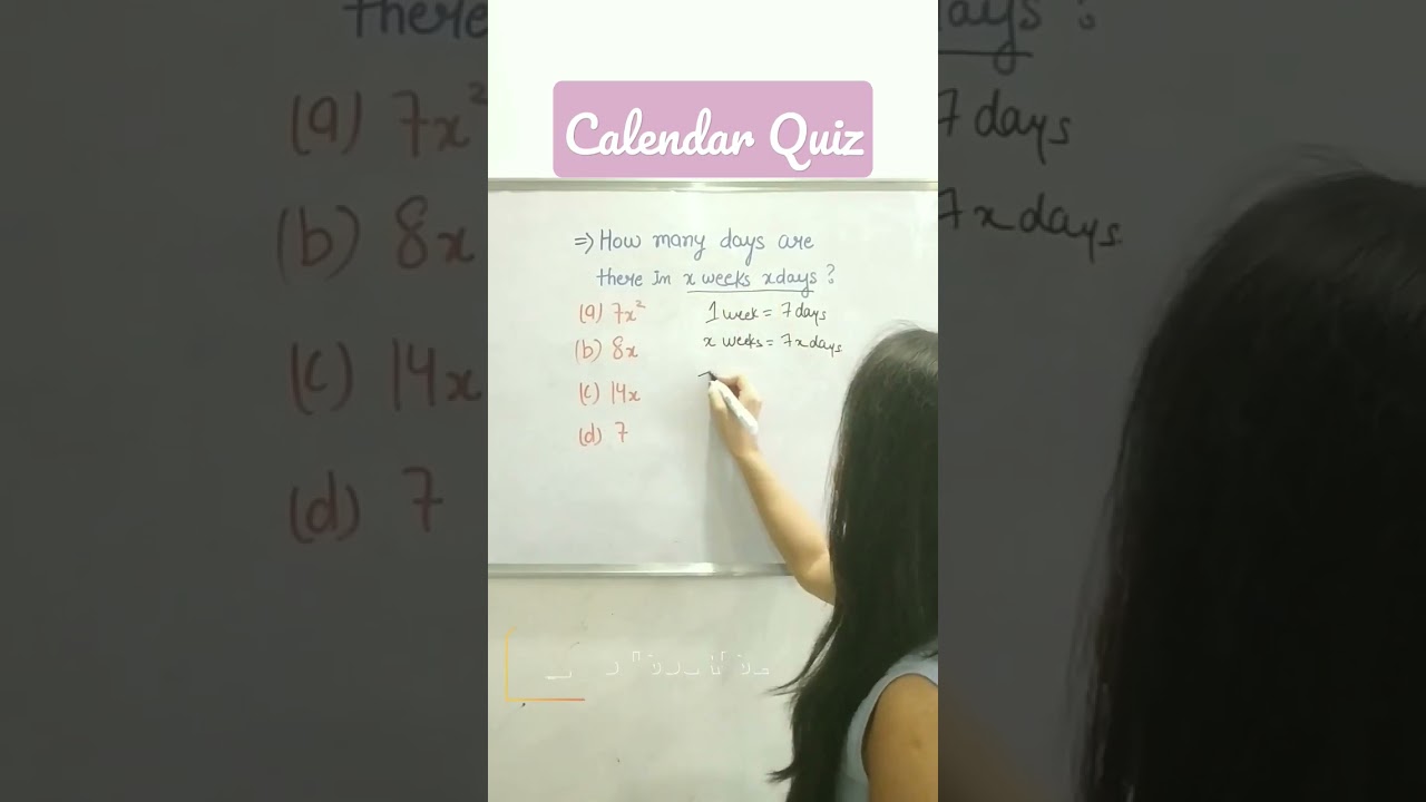 Calendar Quiz 