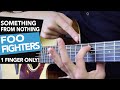 1 FINGER Guitar Song - 'Something From Nothing' Foo Fighters Acoustic Guitar Lesson