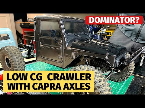 Low CG Belly Dragger crawler with G-speed chassis and Axial Capra Axles - best class 1 crawler?