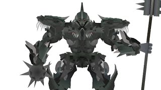 DINOBOT GRIMLOCK WIP PART 2 - TRANSFORMERS SHORT TEST