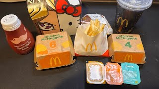 McDonalds ASMR | Eating a Yu-Gi-Oh x HELLO KITTY AND FRIENDS Happy Meal + a 5$ Meal Deal!