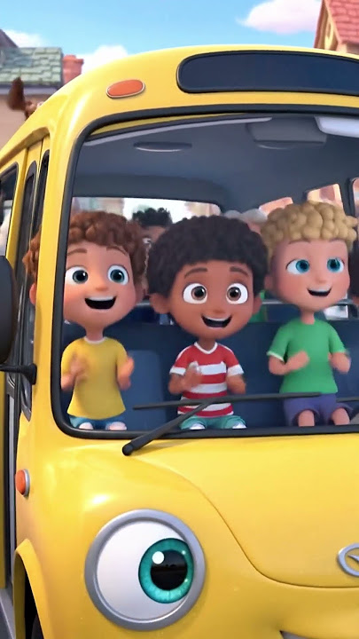 The Wheels on the Bus | Nursery Rhyme for Kids | Fun 3D Cartoon Song for Children