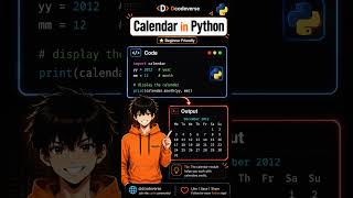 Calendar in Python in 3 Lines 🔥 | Python Calendar Module Tutorial for Beginners 2026
