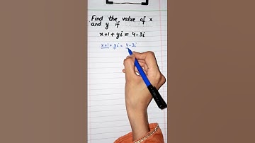 Find the Value of x and y by Comparing Real and Imaginary Parts | Maths Shorts | YouTube Viral Trick