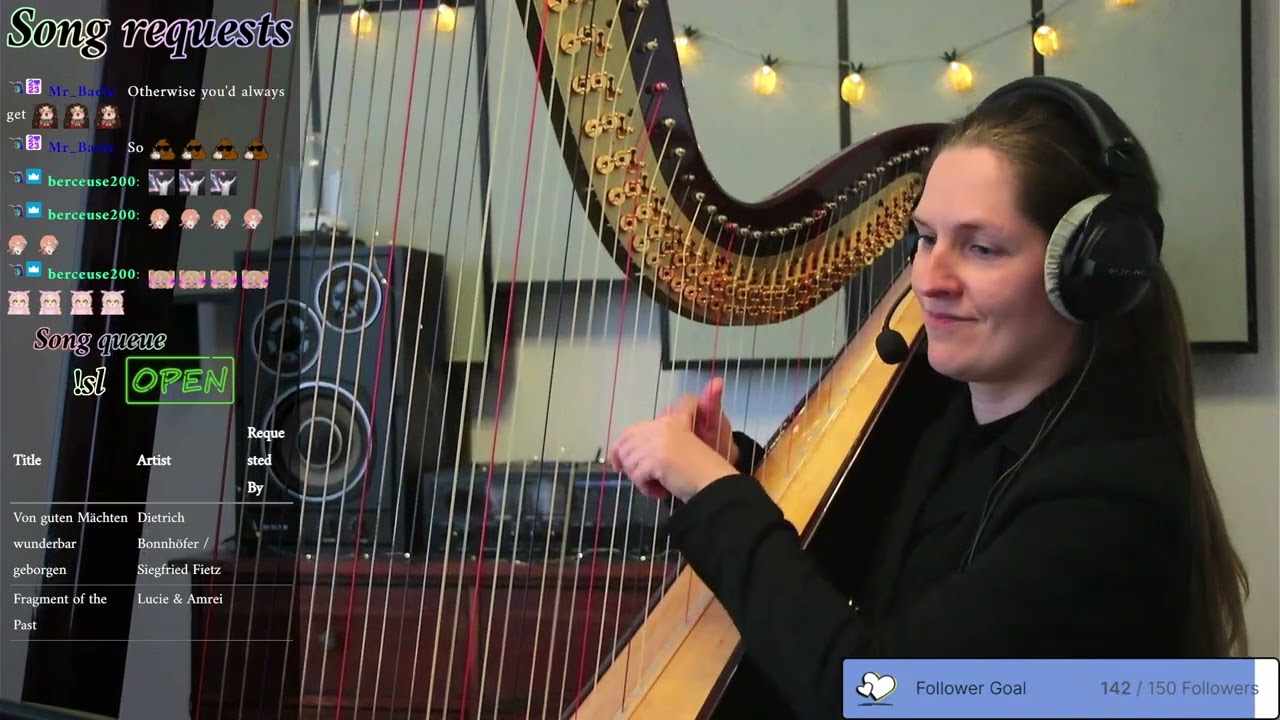 Von guten Mächten wunderbar geborgen (Dietrich Bonnhöfer / Siegfried Fietz) - Harp live on Twitch