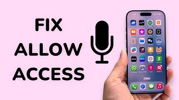 How To Fix Allow Access To Microphone Missing?