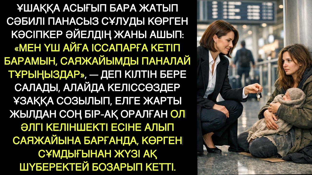 Ұшаққа асыққан кәсіпкер сәбилі панасыз сұлуды көріп, жаны ашып...