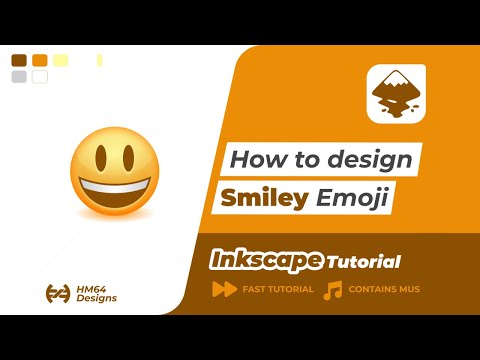 Inkscape Fast Tutorial for Beginners: Design Smiley Emoji
