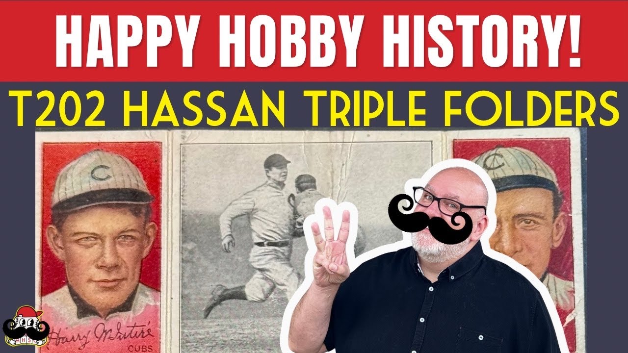 ✨T202 Hassan Triple Folder Baseball Cards!⚾Sports Cards History⚾✨