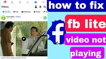 how to fix Facebook lite video not playing problem 2023