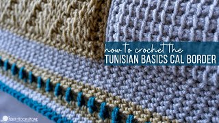 Tunisian Basics Crochet-Along Blanket - How to Add the Border