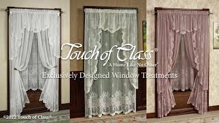 Cameo Rose Lace Window Treatment