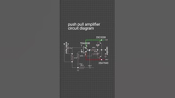 push pull amplifier circuit diagram