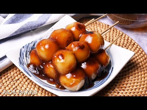 Tofu Mitarashi Dango - Jaja Bakes