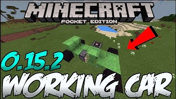 MCPE 0.15.0 WORKING CAR! - Minecraft PE Slime Block Creation!