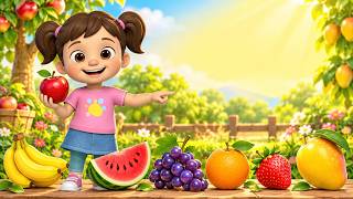 Learn 20 Fruit Names with Mia Fun Fruits for Kids 🍎🍌🍉 | | Vegetable Names for Kids | Kiddo Vella |