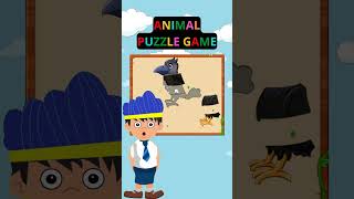 Children Puzzle Game Learning Animal Kingdom Names | U-Kids