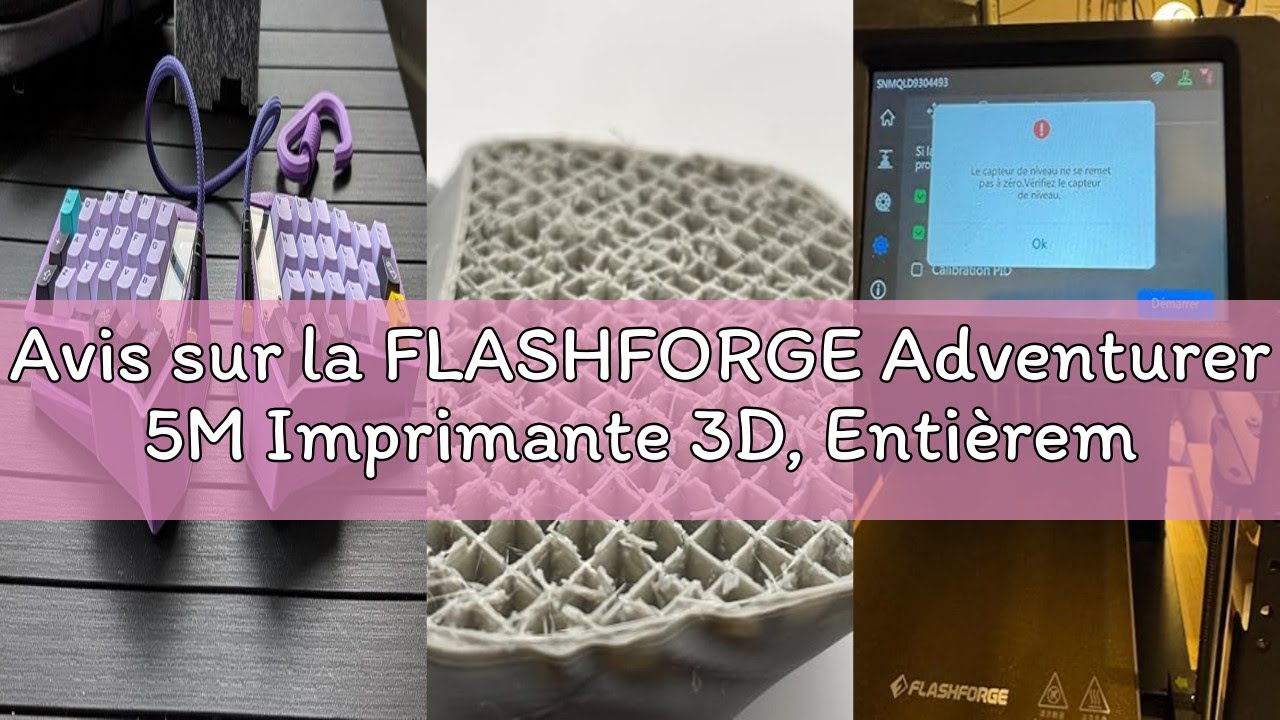 FLASHFORGE Adventurer 5M Imprimante 3D, EntiÃ¨rement Auto-Leveling Max