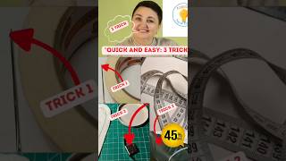 ⏰🚀3 Quick Tricks for Sewing! #angelicacreat #Quick #3trick #sewinghack #handicraft #hacksew #sew