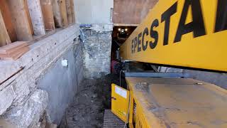 Hanna Lay Building Traverse City Bat Excavation.