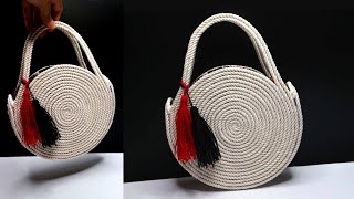 Ide Kreatif Tas dari Tali | DIY Circle Rope Bag
