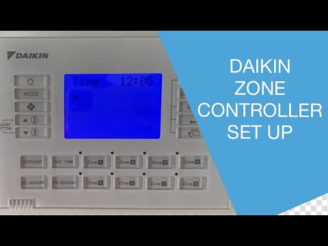 Daikin zone controller set up BRC24Z4, BRC24Z8, BRC230Z4 and BRC230Z8.