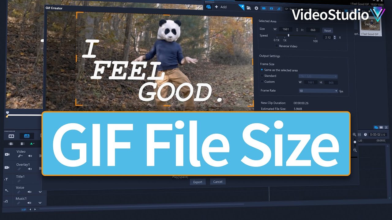 Creating animated GIFs - Corel VideoStudio Help